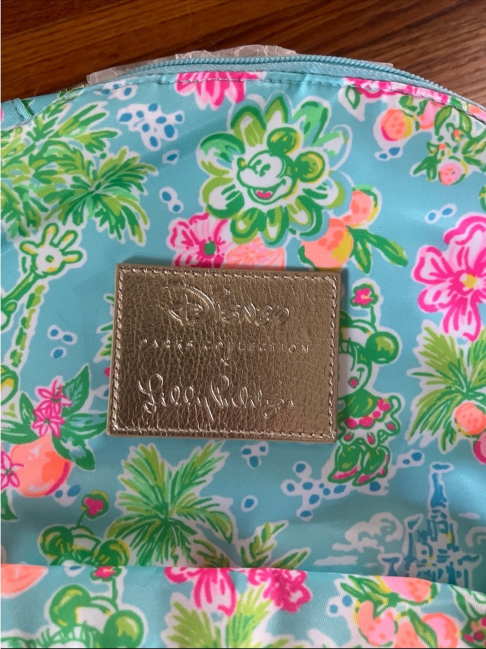 Disney Parks x Lilly Pulitzer Backpack Mickey & Minnie Mouse Cinderella Castle - Picture 4 of 12